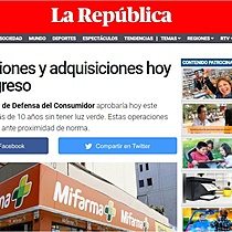 Ley de fusiones y adquisiciones hoy en el Congreso